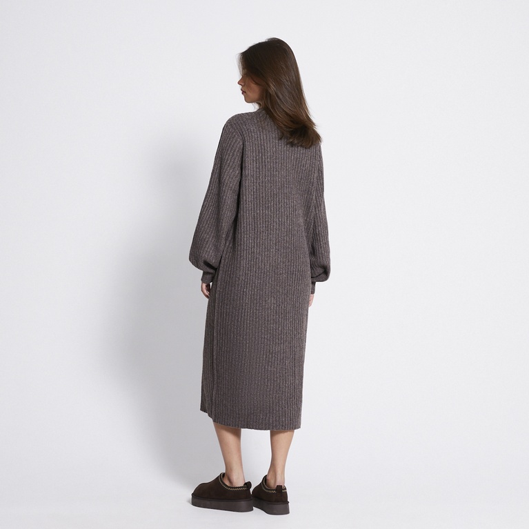 Ribbed knit cardigan dress "Lindsey"